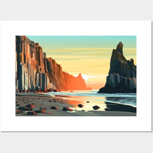 Scenery Natural Sunset Landscape Nature Posters and Art